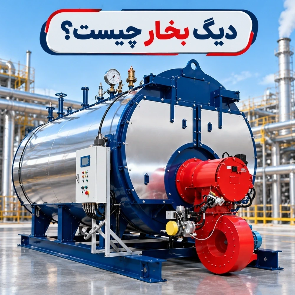 دیگ بخار چیست؟【انواع بویلر صنعتی و اجزای آن】